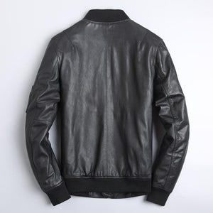 Blouson Biker Homme Noir Brando En Cuir Premium