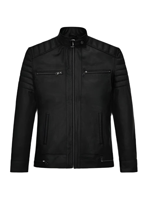 Men's Black Genuine Leather Jacket