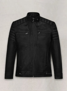 ANDREW TATE Black Leather Jacket
