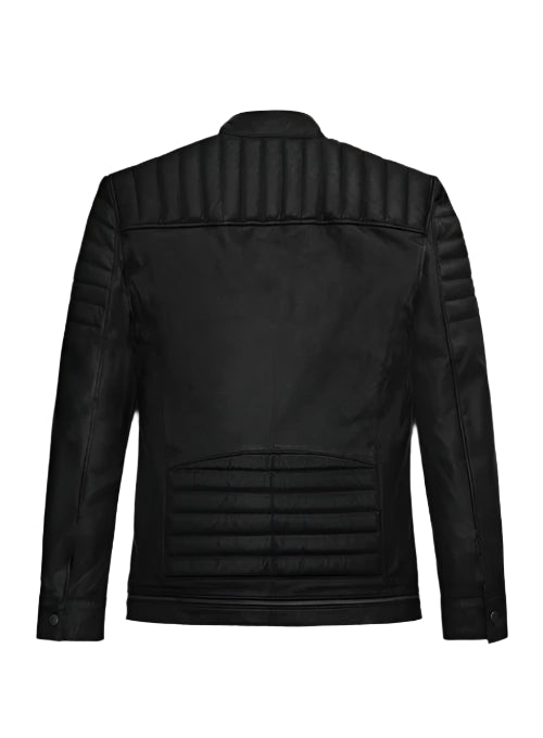 Men's Black Genuine Leather Jacket