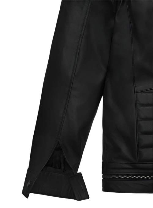 Men's Black Genuine Leather Jacket