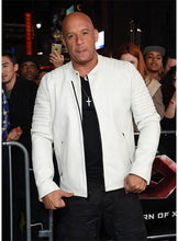 Load image into Gallery viewer, VIN DIESEL White Leather Jacket
