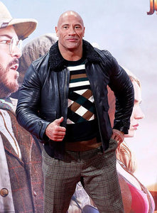 DWAYNE JOHNSON Leather Jacket