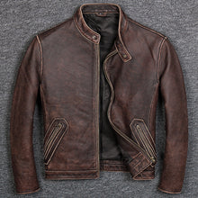 Carica l&#39;immagine nel visualizzatore di Gallery, Men&#39;s Premium Cowhide Leather Jacket
