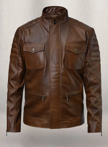 FRANK GRILLO Brown Leather Jacket
