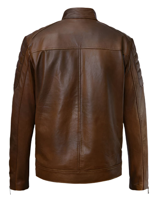 Men's Vintage Brown Leather Jacket