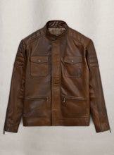 Load image into Gallery viewer, FRANK GRILLO Brown Leather Jacket
