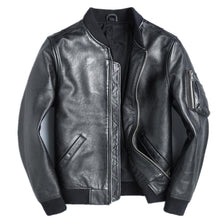 Lataa kuva Galleria-katseluun, Men&#39;s Premium Cowhide Leather Jacket
