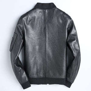 Blouson Biker Homme Noir Brando En Cuir Premium