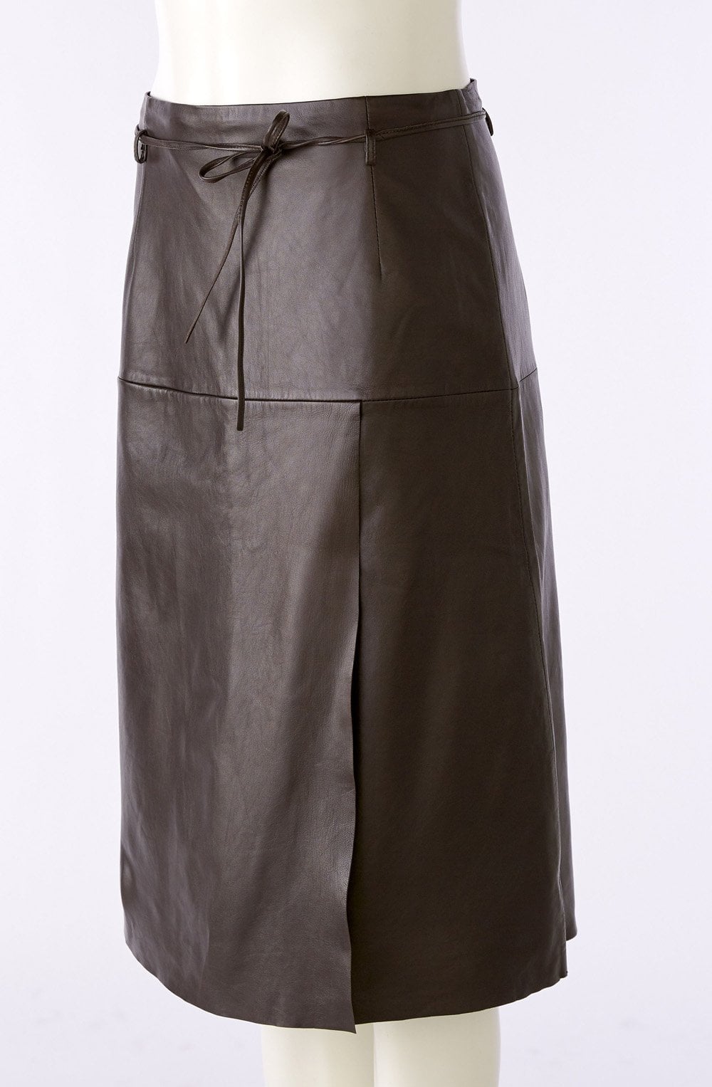 Damen Echtes Leder Roter Minirock Clubwear