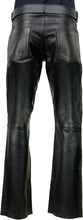 Load image into Gallery viewer, Men&#39;s Genuine Leather Straight Leg Biker trouser pants
