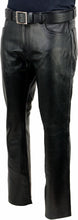 Load image into Gallery viewer, Men&#39;s Genuine Leather Straight Leg Biker trouser pants
