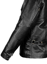 Load image into Gallery viewer, ARNOLD SCHWARZENEGGER Black Leather Jacket
