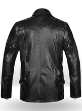 Indlæs billede til gallerivisning ARNOLD SCHWARZENEGGER Black Leather Jacket
