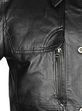 Indlæs billede til gallerivisning ARNOLD SCHWARZENEGGER Black Leather Jacket
