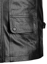 Carica l&#39;immagine nel visualizzatore di Gallery, ARNOLD SCHWARZENEGGER Black Leather Jacket
