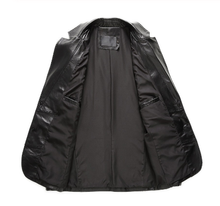 Carica l&#39;immagine nel visualizzatore di Gallery, Men&#39;s Black Genuine Lambskin Blazer Coat/Jacket
