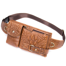 Afbeelding in Gallery-weergave laden, Men&#39;s Genuine Leather Waist Pack Waist Bag Belt Bag Phone Bag Travel Waist Pack
