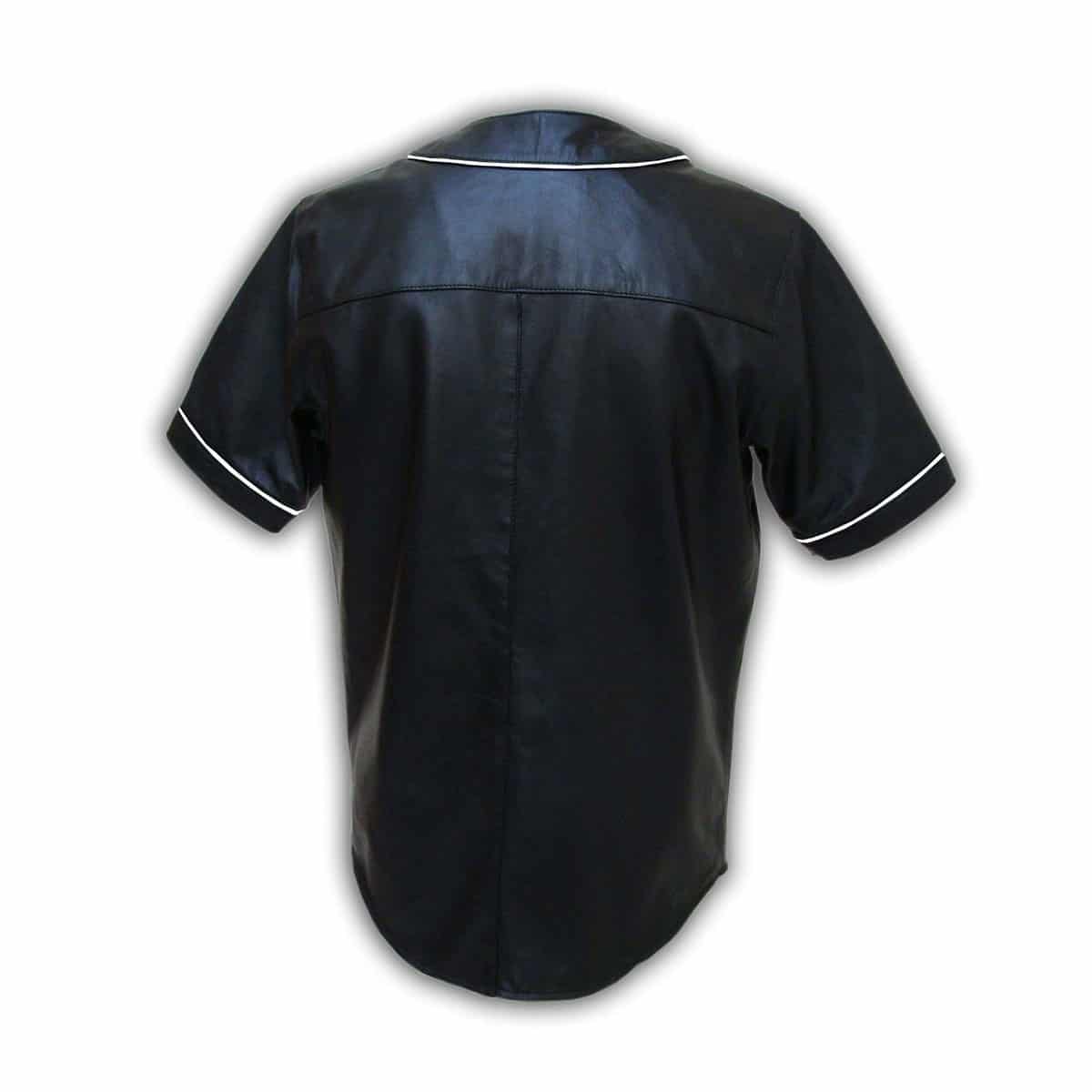 Men's Sheep Leather Baseball Vest Jersey