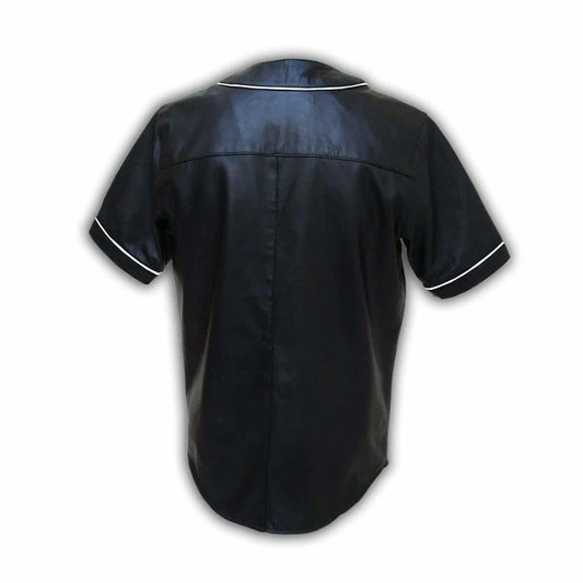 Men's Sheep Leather Baseball Vest Jersey