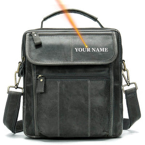 Men's Genuine Leather Cross body Bag Messenger Bag Shoulder Bag