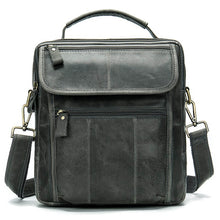 Indlæs billede til gallerivisning Men&#39;s Genuine Leather Cross body Bag Messenger Bag Shoulder Bag
