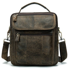 Last inn bildet i Galleri-visningsprogrammet, Men&#39;s Genuine Leather Cross body Bag Messenger Bag Shoulder Bag
