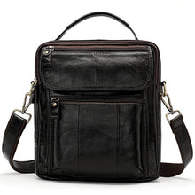 Lataa kuva Galleria-katseluun, Men&#39;s Genuine Leather Cross body Bag Messenger Bag Shoulder Bag
