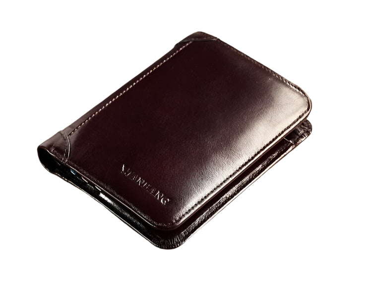 Men's Wallets Genuine Leather Trifold Wallet with ID Window