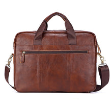 Carica l&#39;immagine nel visualizzatore di Gallery, Men&#39;s Genuine Leather Handbags Laptop Bag Business Travel Messenger Bag
