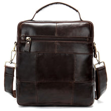 Indlæs billede til gallerivisning Men&#39;s Genuine Leather Cross body Bag Messenger Bag Shoulder Bag
