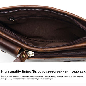 Men's Genuine Leather Waist Pack Waist Bag Belt Bag Phone Bag Travel Waist Pack