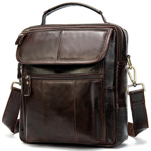 Men's Genuine Leather Cross body Bag Messenger Bag Shoulder Bag