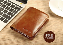 Cargar imagen en el visor de la galería, Men&#39;s Genuine Leather Wallets
