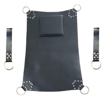 Afbeelding in Gallery-weergave laden, Heavy Duty Black Leather Adult Sex Swing Sling With Leg Straps Love
