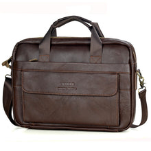 Afbeelding in Gallery-weergave laden, Men&#39;s Genuine Leather Handbags Laptop Bag Business Travel Messenger Bag
