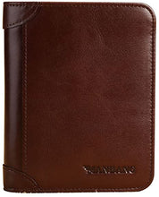 Lataa kuva Galleria-katseluun, Men&#39;s Wallets Genuine Leather Trifold Wallet with ID Window
