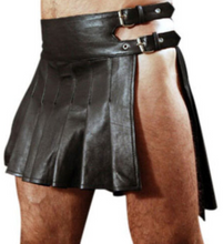 Load image into Gallery viewer, Man&#39;s Genuine Leather Kilt Roman Gladiator LARP
