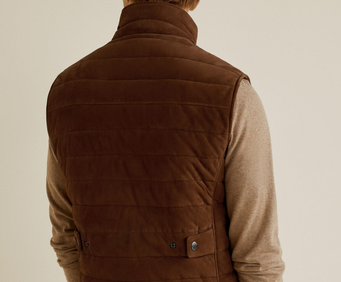 Brown Suede Gilet