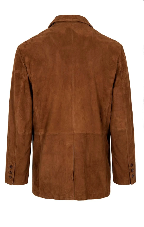 Men's Brown Suede Blazer