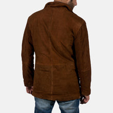 Load image into Gallery viewer, Men&#39;s Sheriff Brown Suede Jacket
