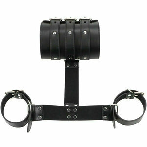 Leather Bondage Arm to Wrist Back Binder Body Restraint Role play