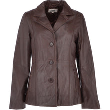 Last inn bildet i Galleri-visningsprogrammet, Ladies Brown Genuine Leather Jacket
