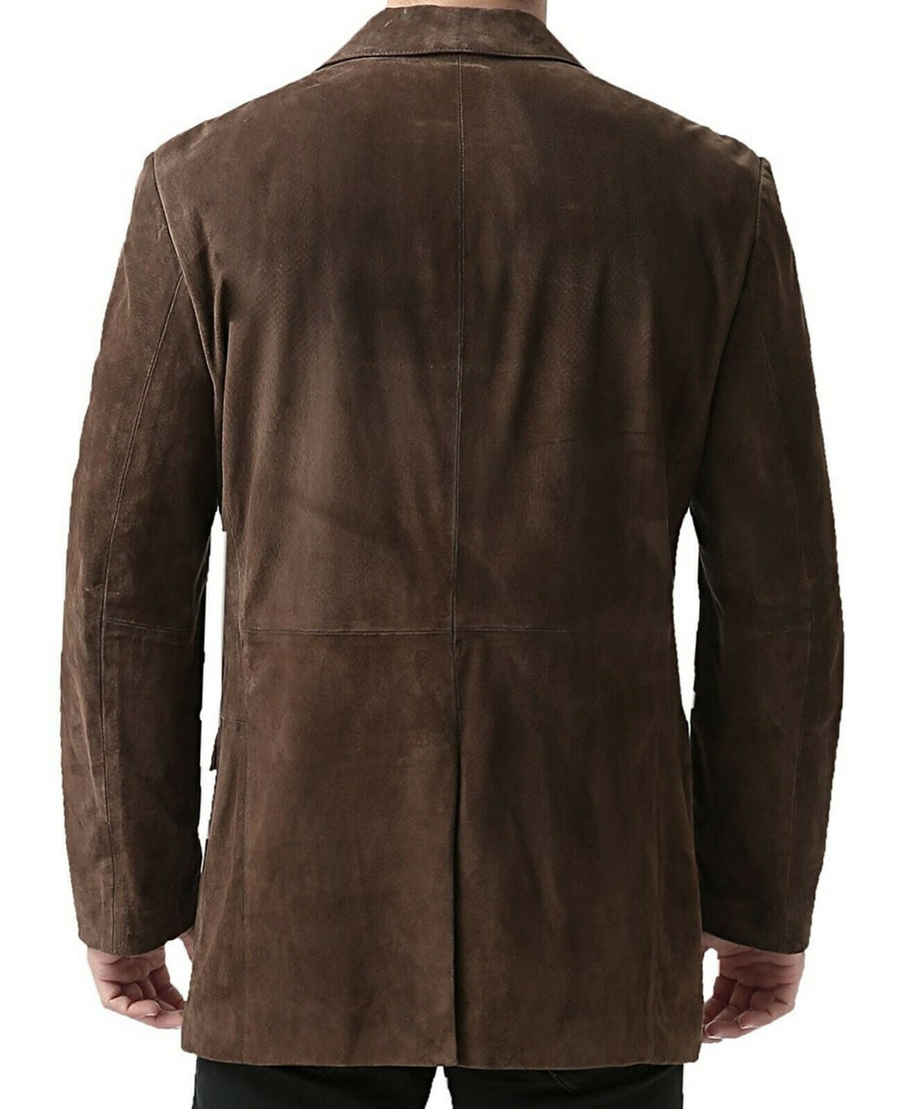 Men's Brown Suede Blazer Jacket