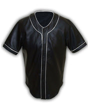 Load image into Gallery viewer, Men&#39;s Sheep Leather Baseball Vest Jersey
