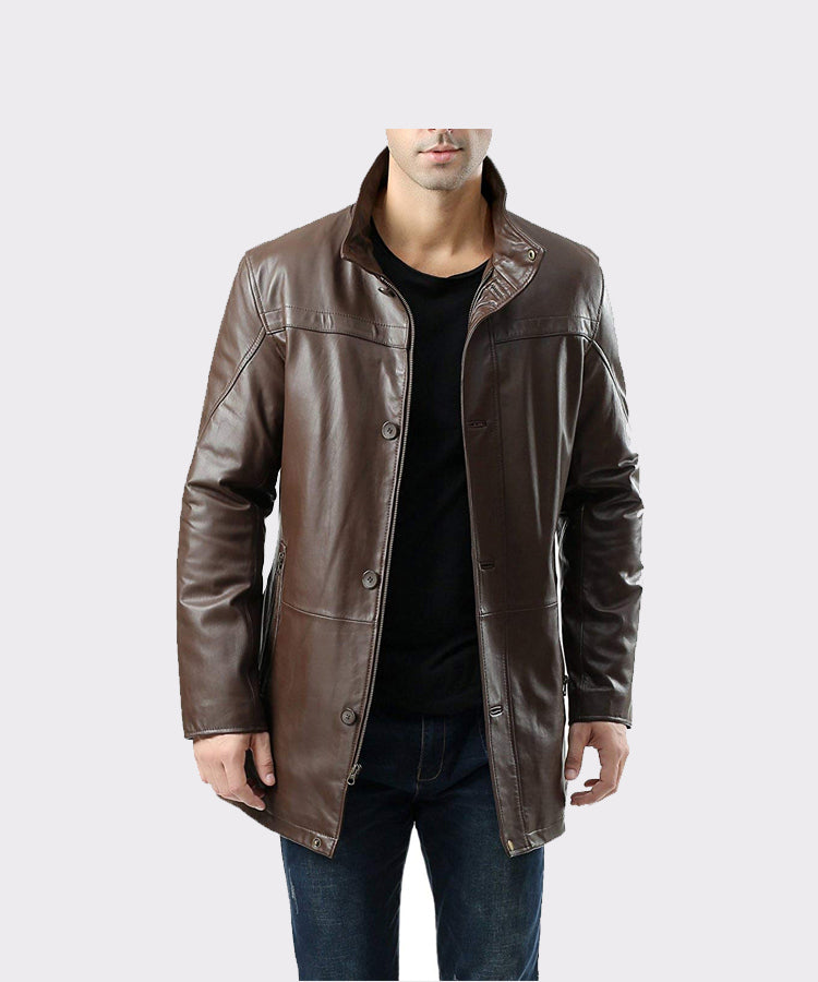 Men's Brown Leather Jacket