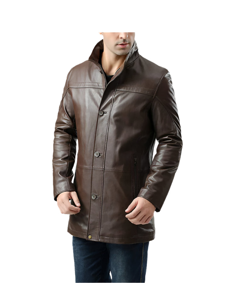 Men's Brown Leather Jacket