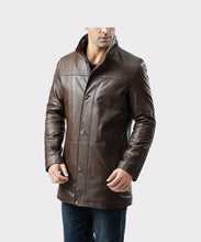 Lataa kuva Galleria-katseluun, Men&#39;s Brown Leather Jacket
