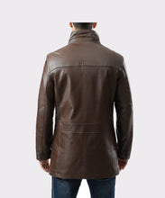 Lataa kuva Galleria-katseluun, Men&#39;s Brown Leather Jacket
