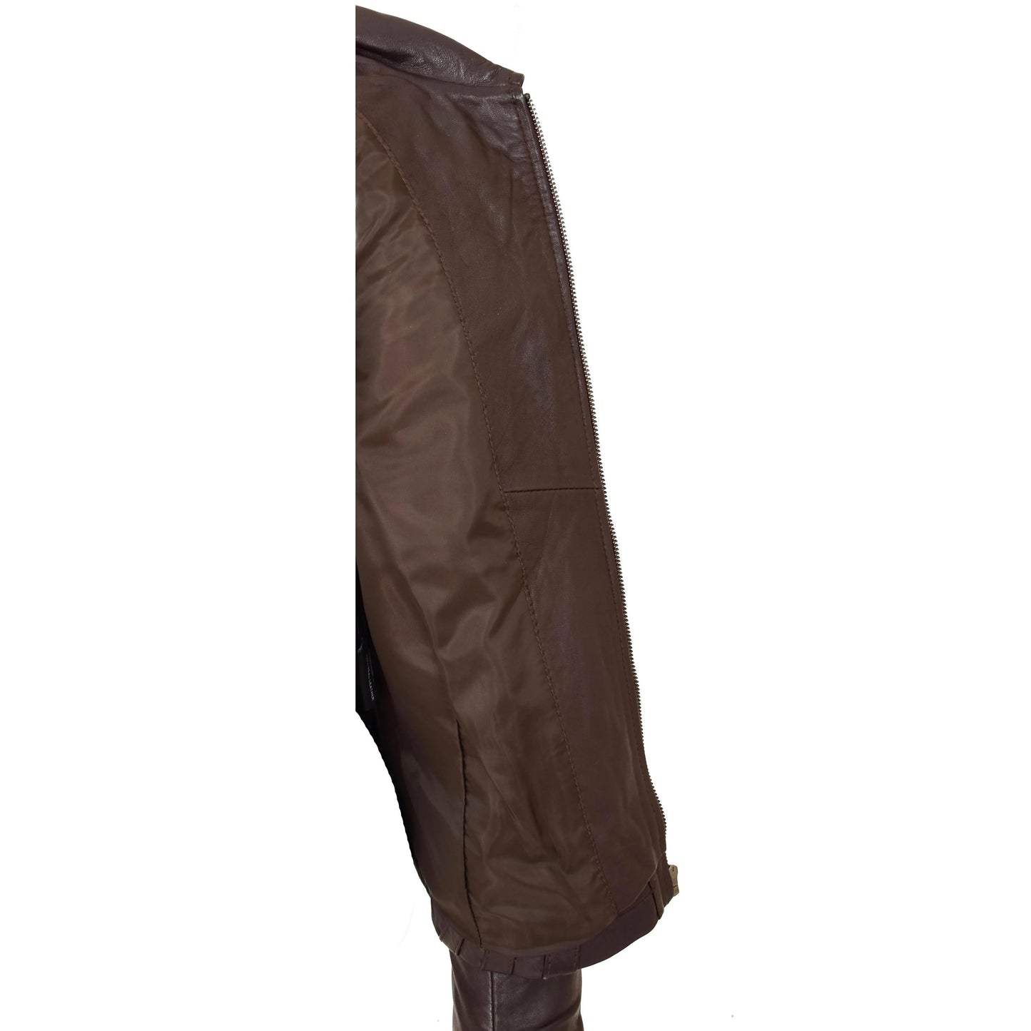 Women's Dark Brown Genuine Leather Jacket